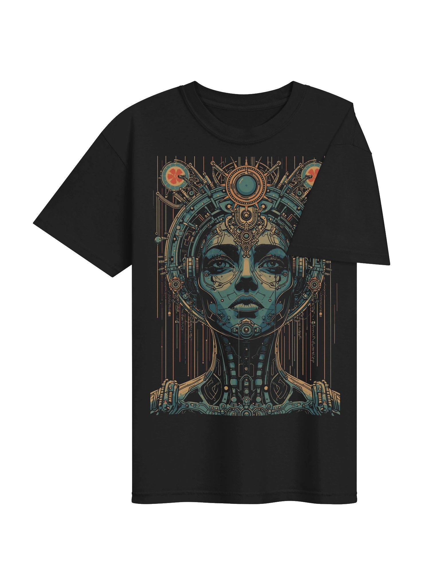 Cyber Muse Retro-Futurist Heavyweight T-Shirt product image (7)
