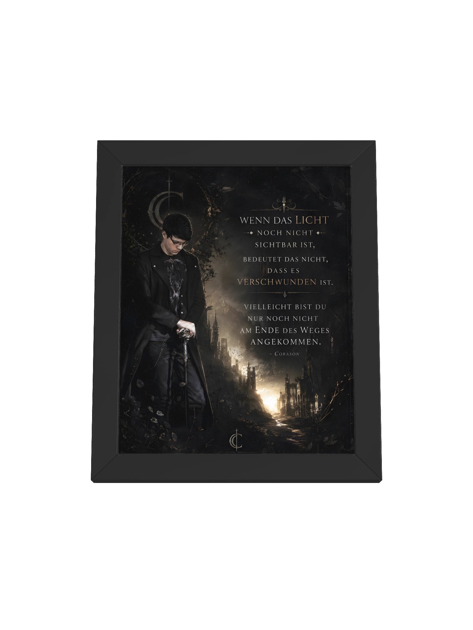 Wenn das Licht Framed Poster product image (1)