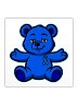 Blue Bear of Sharing Stickers