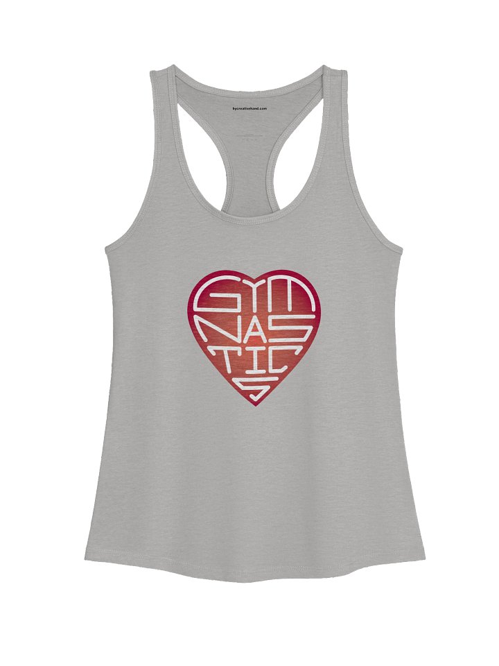 Heart-Shaped (Red) Gymnastics Tank Top product image (1)
