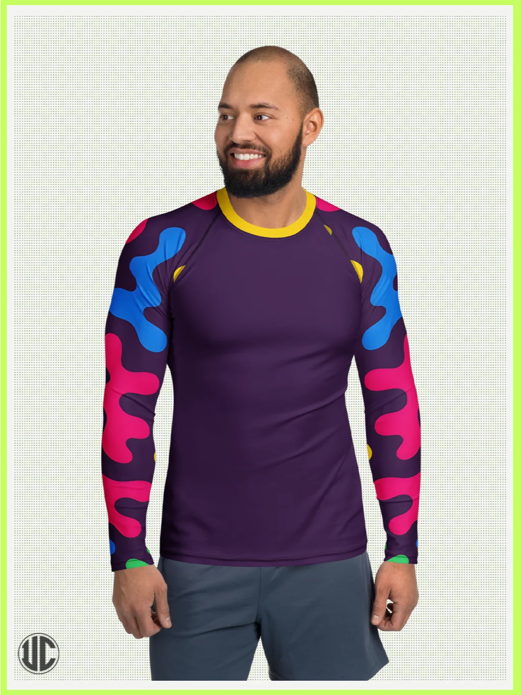 Nova’s Acid Pop – Men’s Rash Guard product image (1)
