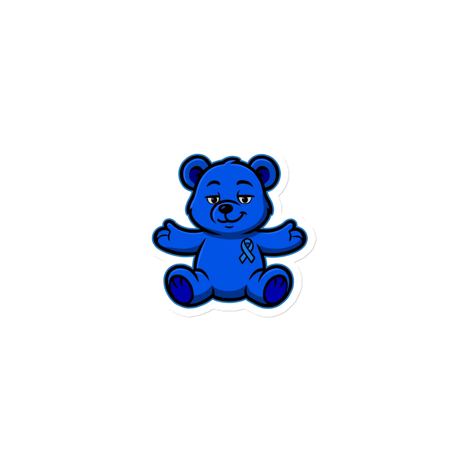 Blue Bear of Sharing Magnet product image (1)