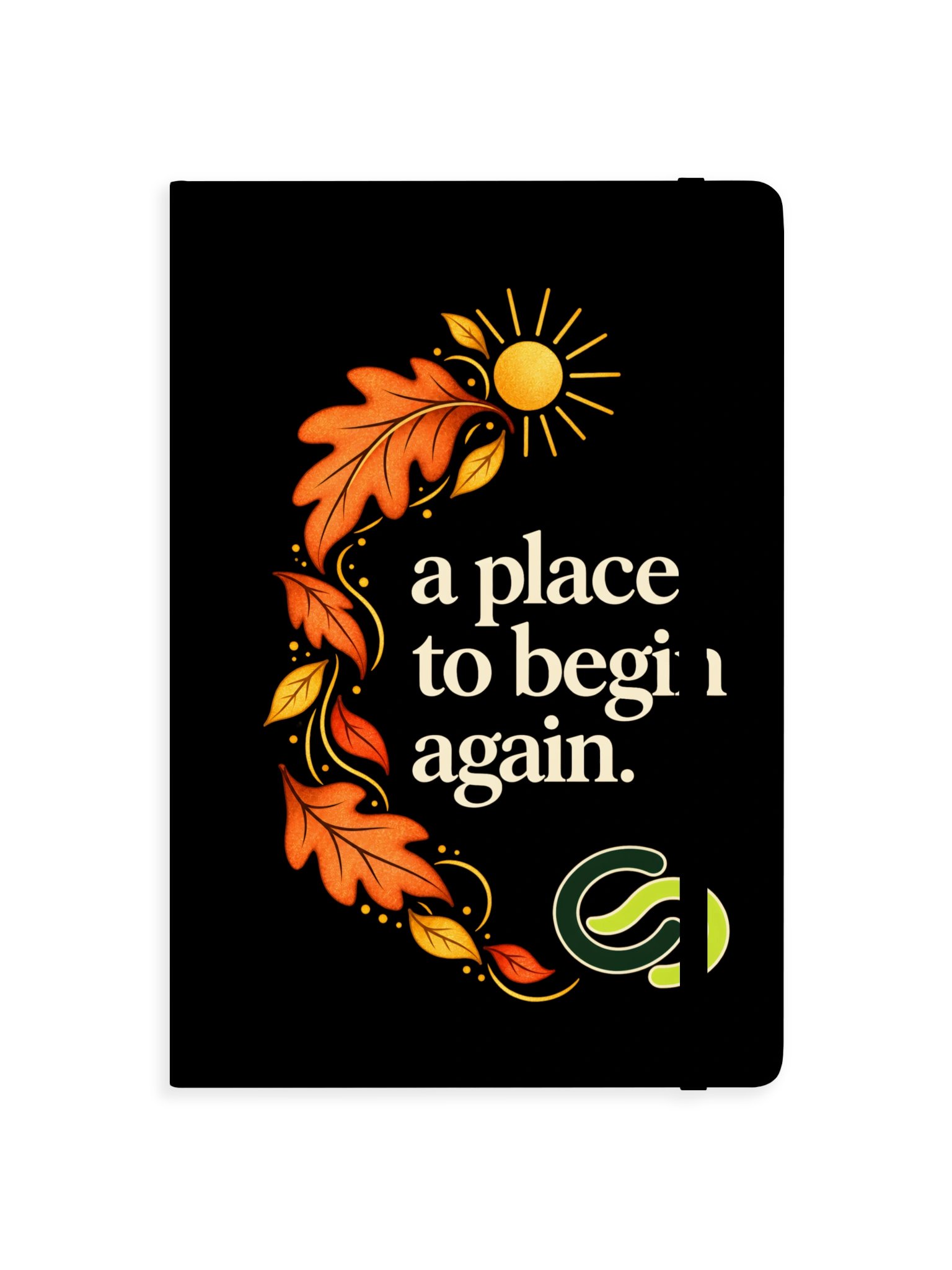 A Place to Begin Again Fall Hardcover Notebook product image (1)