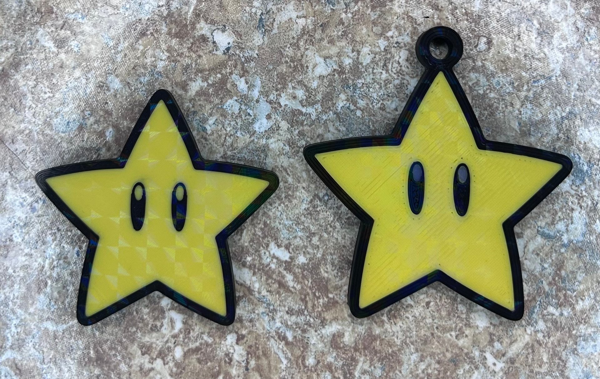 Holographic Star Power Keychain + Pin Set product image (1)