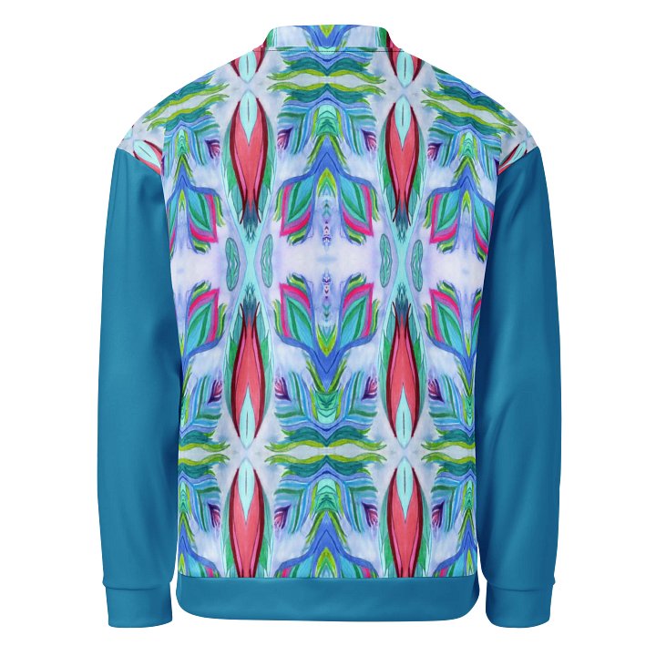 "NaturalFlow" Bomber Jacket (blue accents) product image (2)