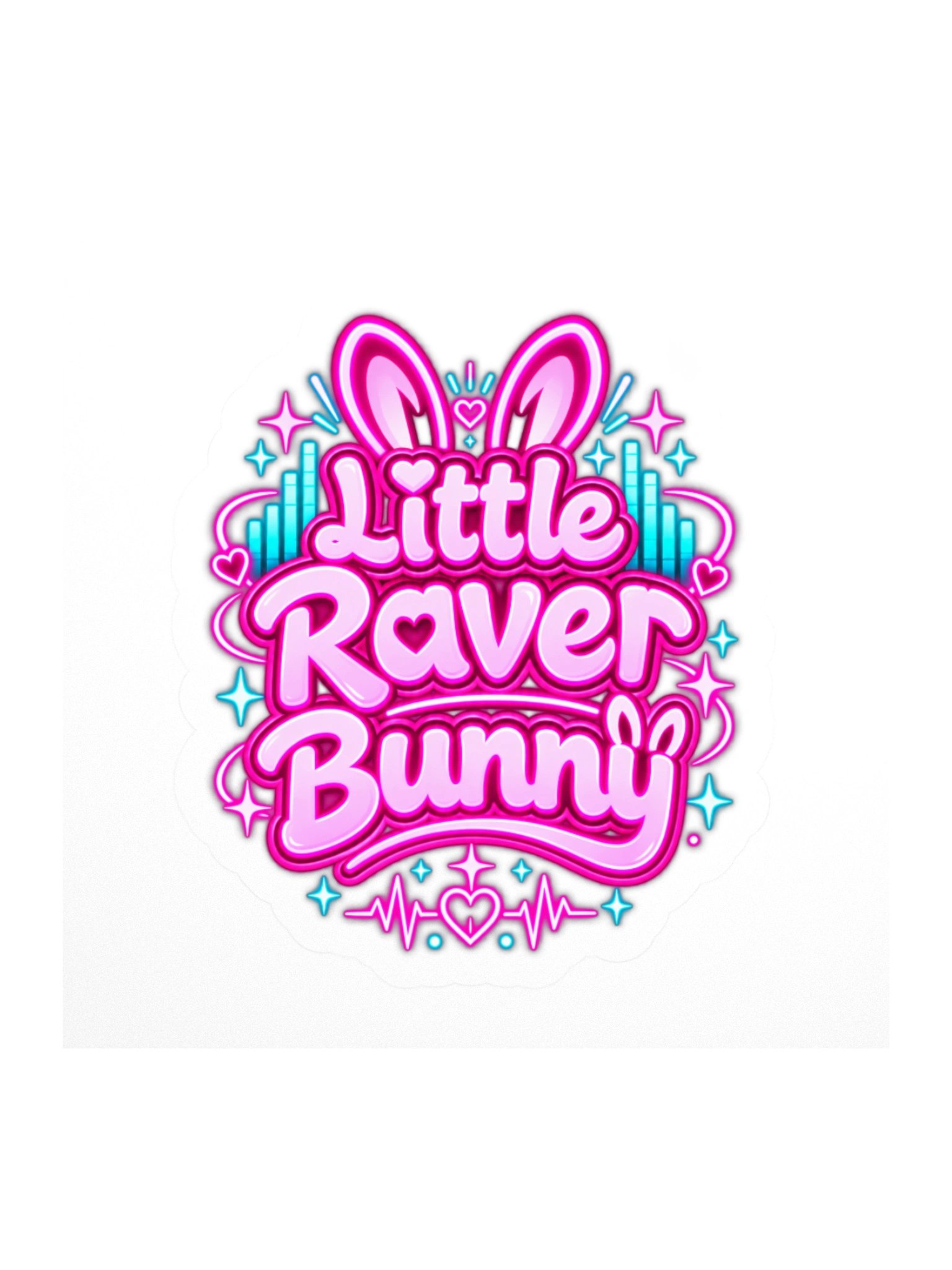 Little Raver Bunny Sticker product image (1)
