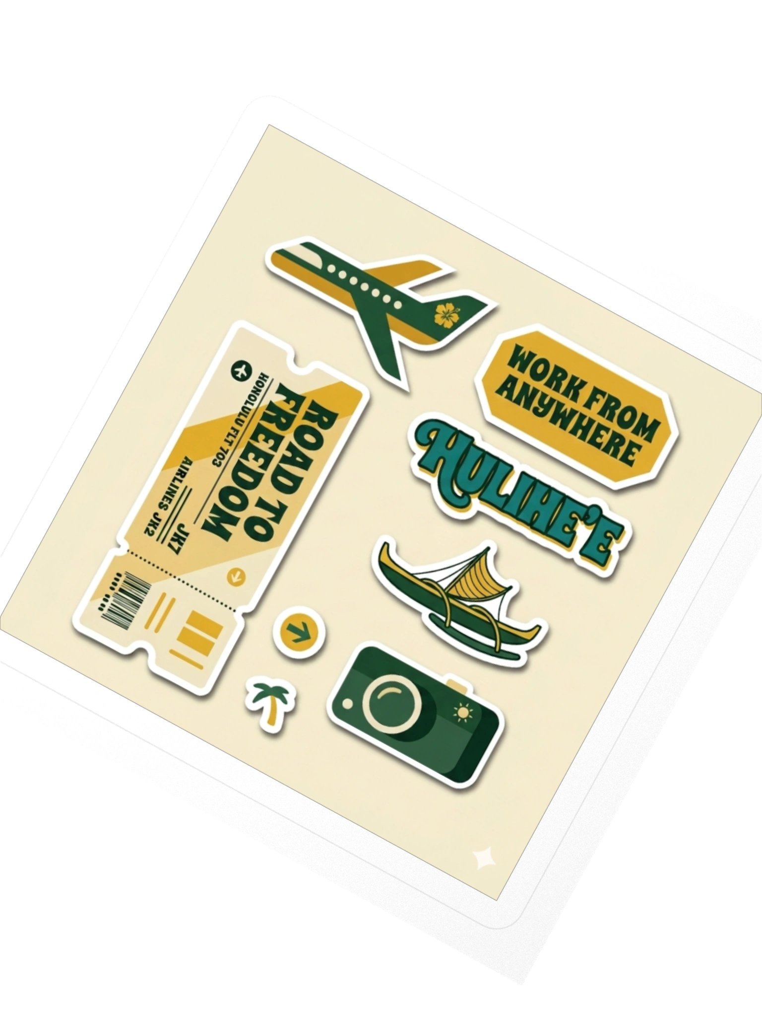 The Work From Anywhere Sticker Sheet — Waterproof Remote Work Decals product image (2)