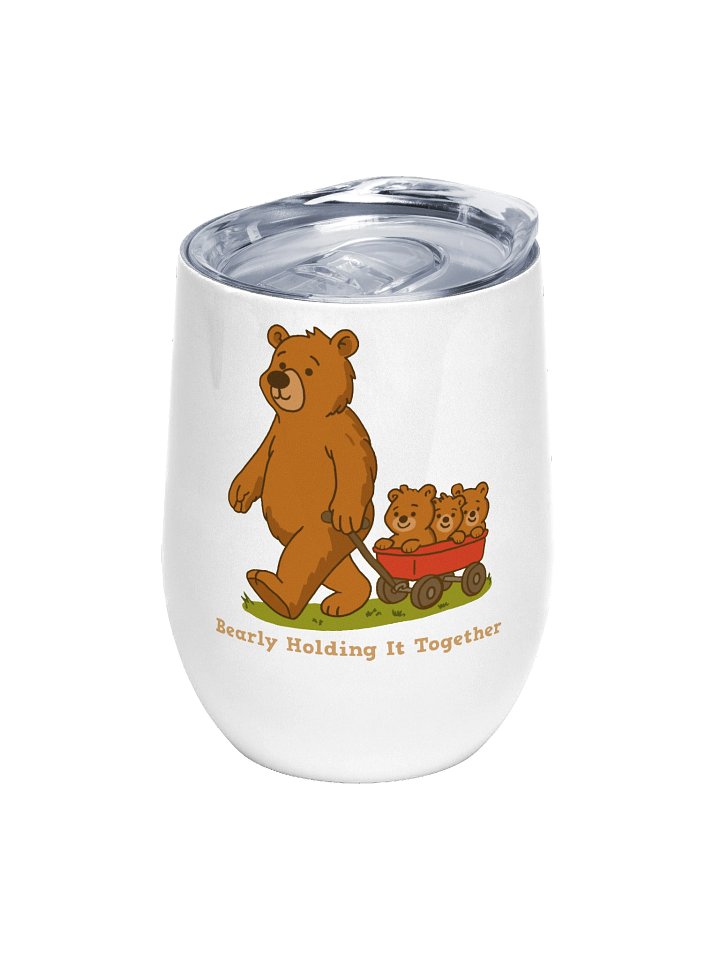 Bearly Holding It Together Wine Tumbler product image (1)