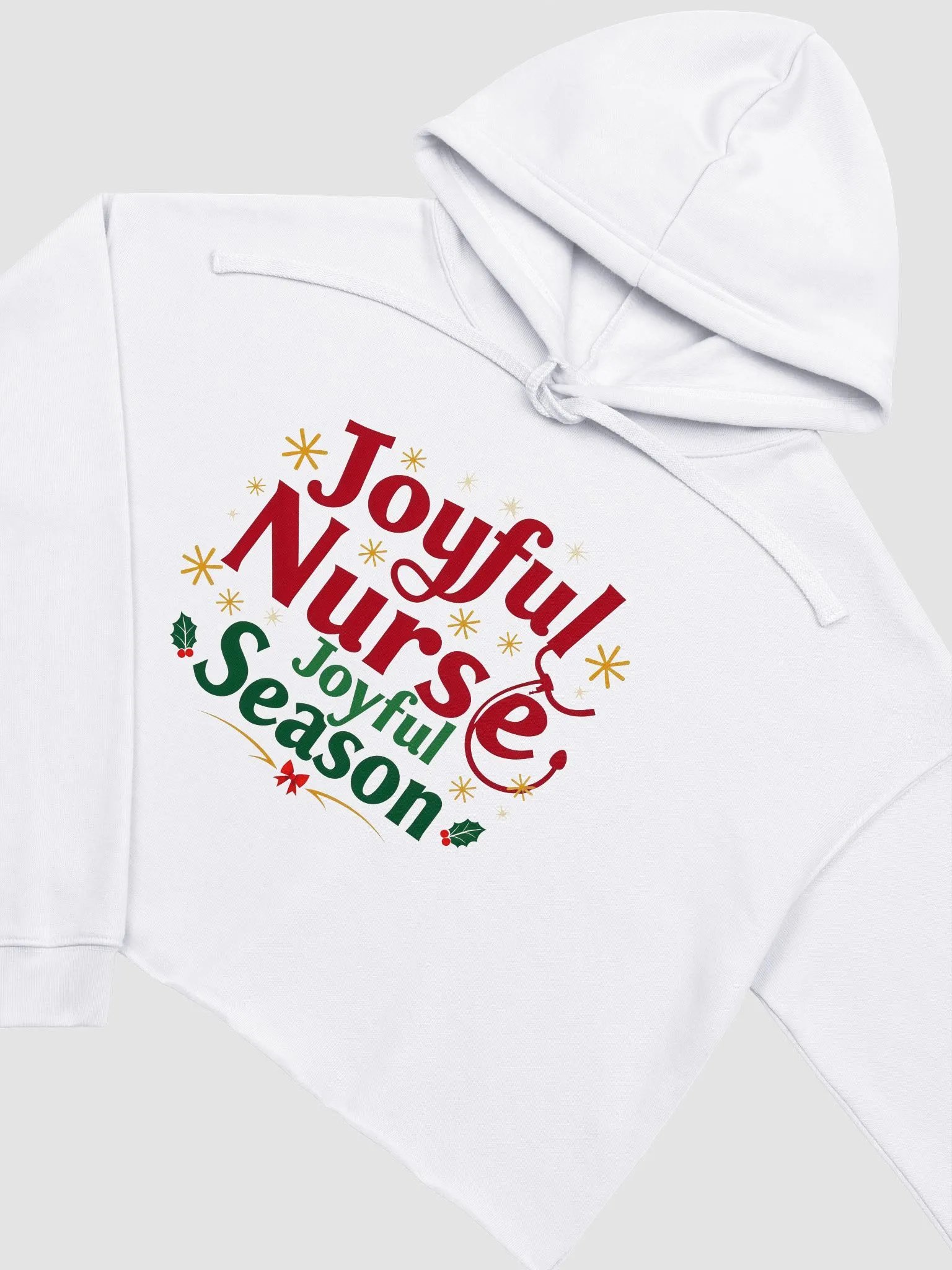 Joyful Season Festive Crop Hoodie product image (11)