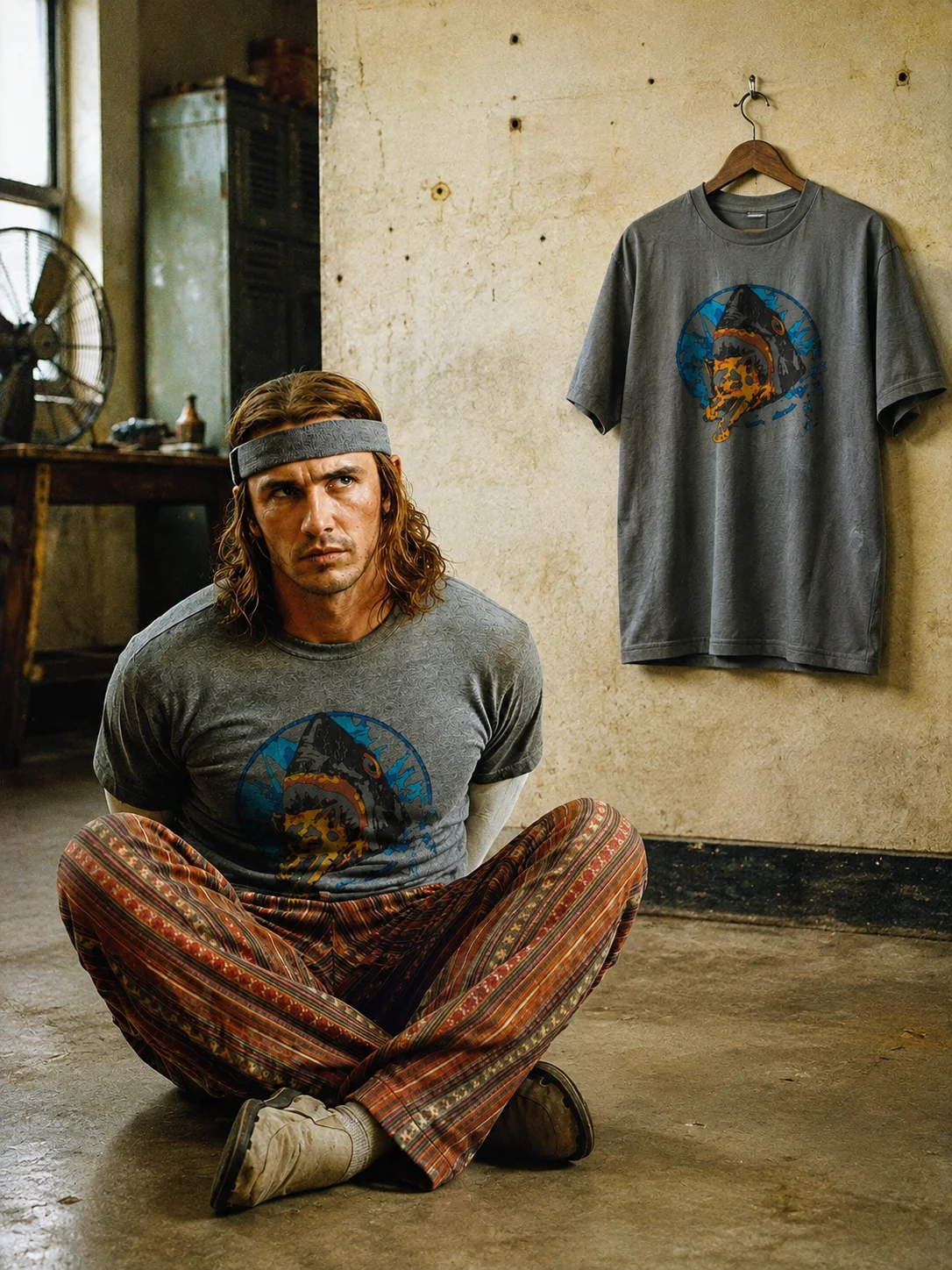 Pineapple Express Saul Silver Shark Eating Cat Unisex T-Shirt product image (1)