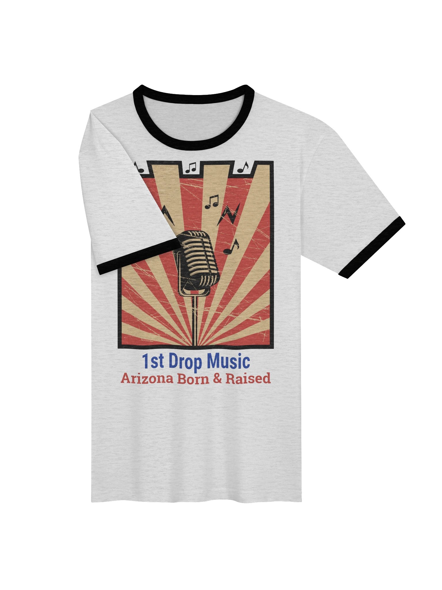 1st Drop Music - Arizona Born & Raised Baseball T-shirt product image (3)