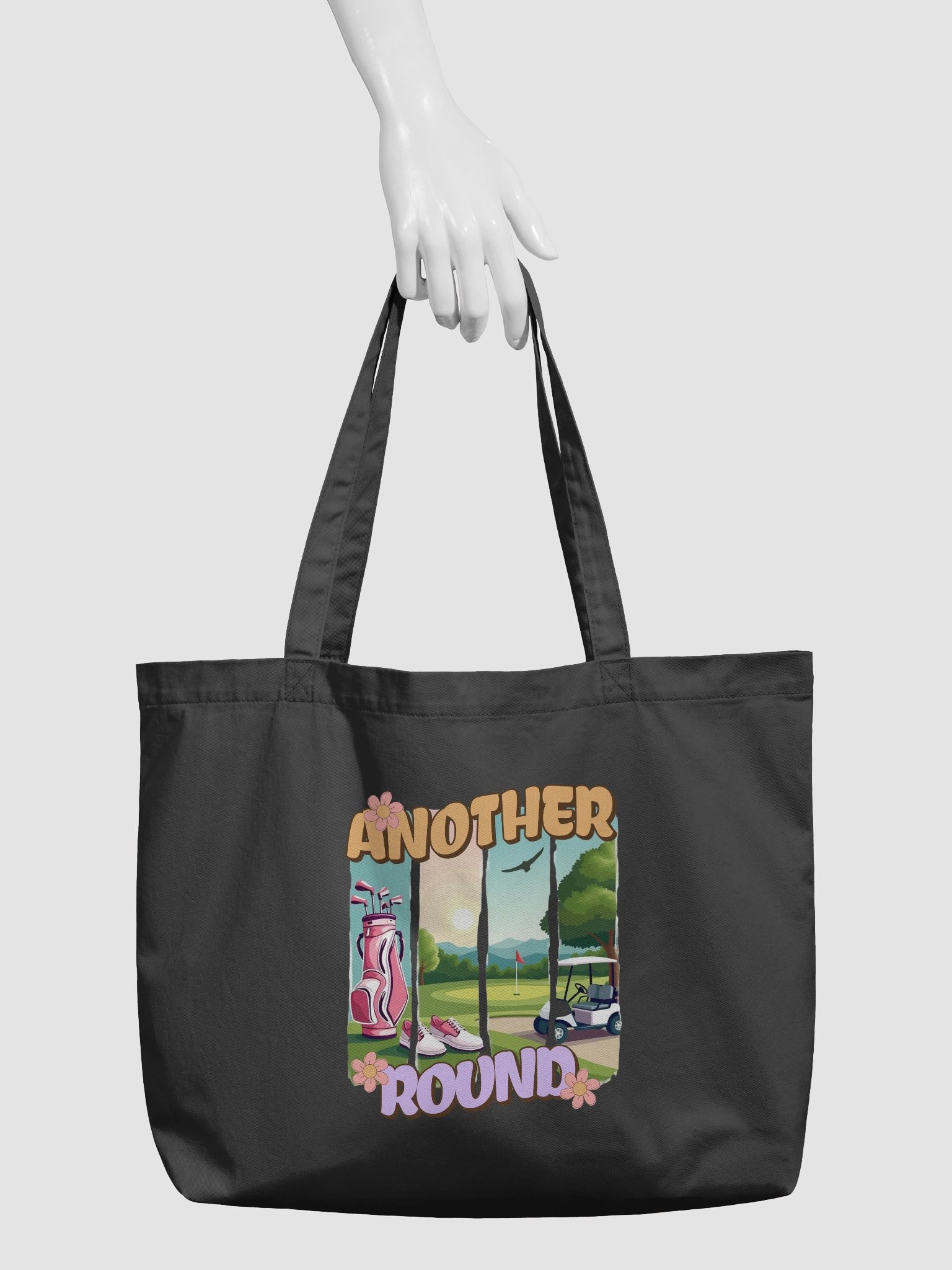Another Round Golfing Themed Organic Tote product image (3)