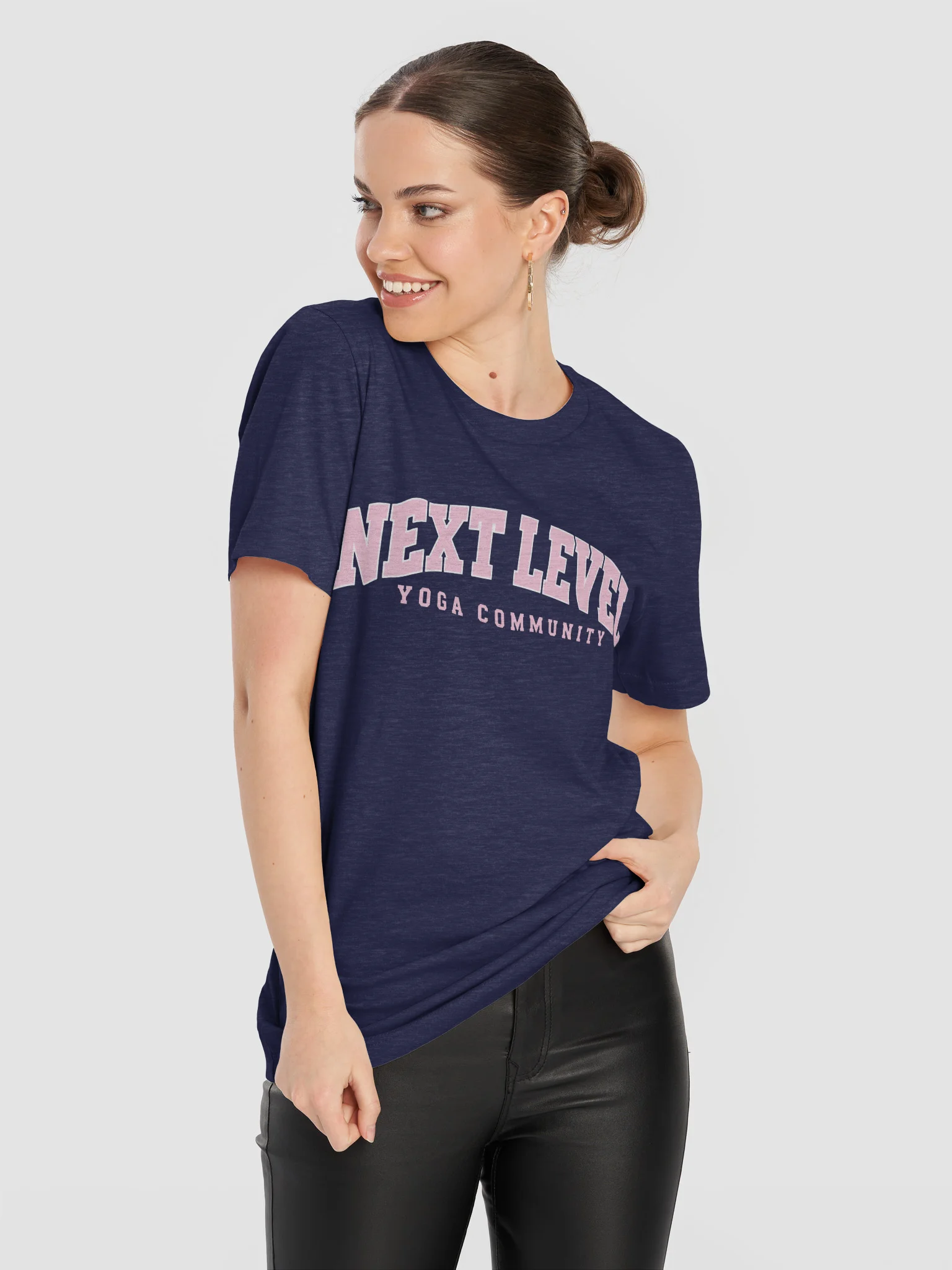 Next Level Varsity Pink Letters Tee product image (7)
