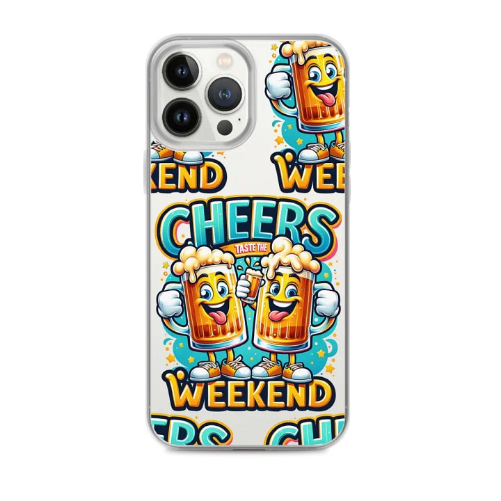 Cheers Taste the Weekend Phone Case – Beer Glass Design – Fun and Protective Phone Cover product image (1)