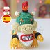 Patrón de crochet Bowser Jr Amigurumi Guía en PDF