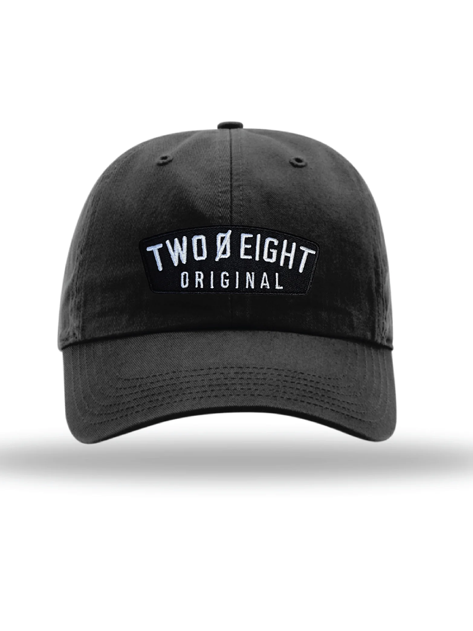 Two 0 Eight Original Patch Black Dad Hat product image (1)