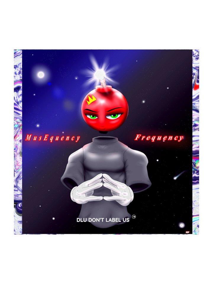 DLU DON’T LABEL US® Cosmic Smirk Kiss Cut Stickers product image (1)