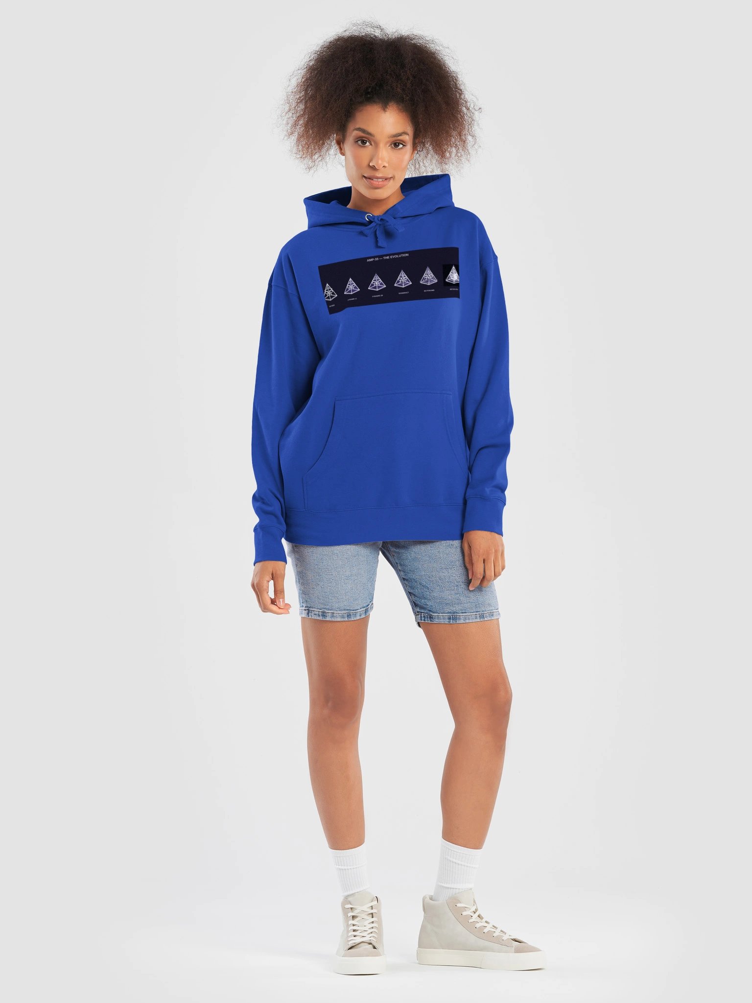 AMP-33 — The Evolution Hoodie — Blue product image (7)