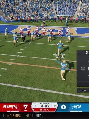 Tried To Knock His Helmet Off! #ncaa26 #collegefootball #ncaafootball #ncaa #blitztheleague 