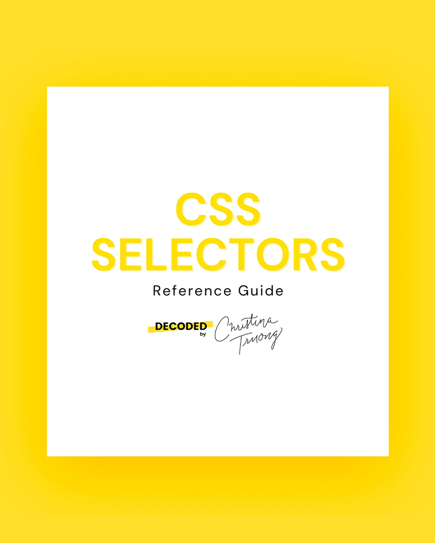 CSS Selectors Reference Guide (PDF) product image (1)