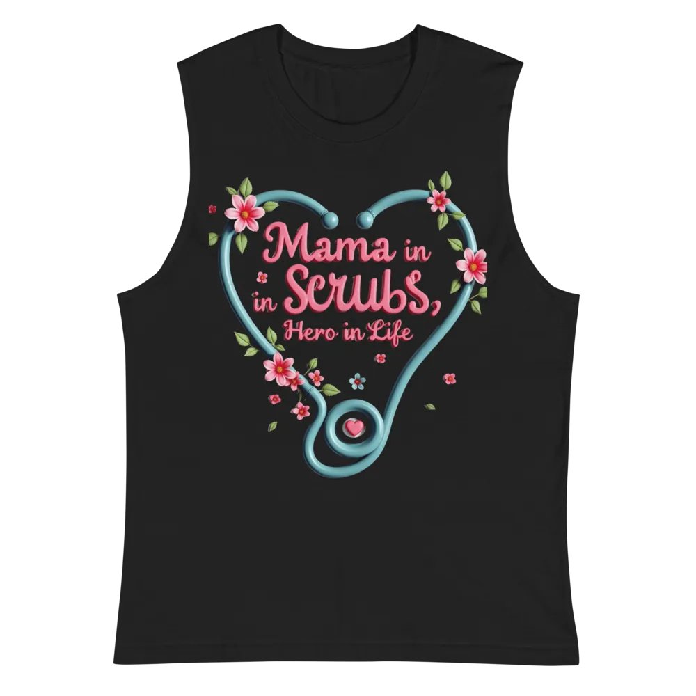 Mama in Scrubs, Hero in Life Muscle Tank product image (3)