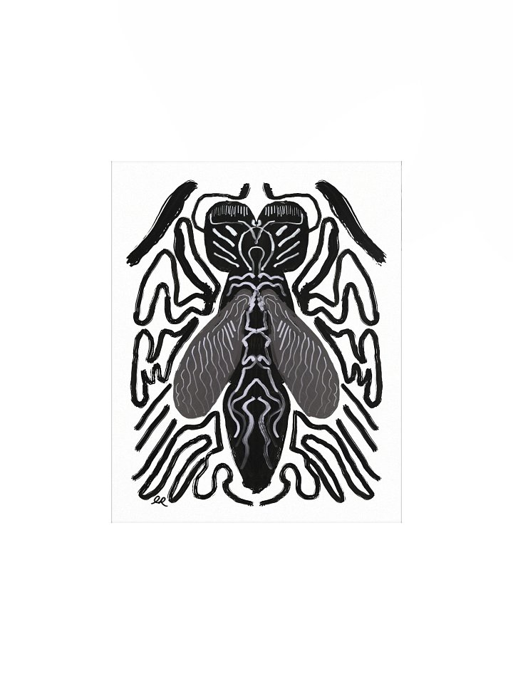 Abstract Insect Dark Creature Home Goth Decor Matte Poster by Eric Ravenwolf product image (1)
