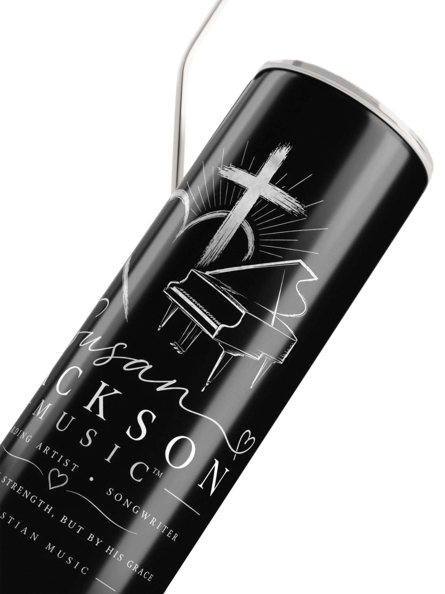 Susan Jackson Music Tumbler — Piano & Cross product image (9)