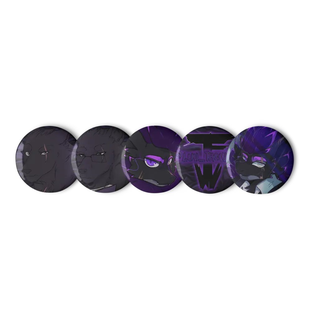 The Wolf's Collectable Pin Button Set! product image (1)