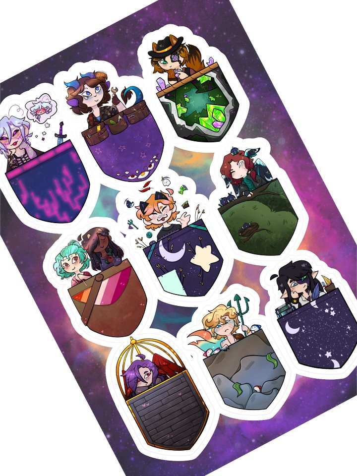 Pocket full of Pockets Sticker Set product image (1)