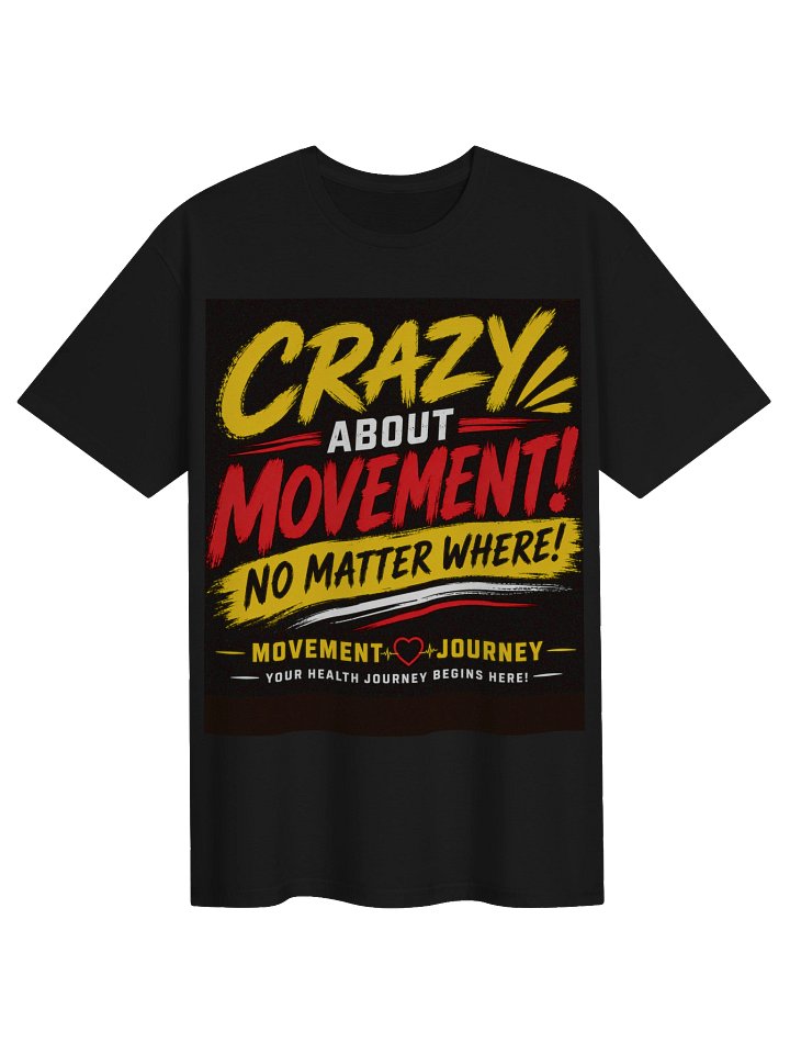 Crazy About Movement Black TSHIRT product image (1)