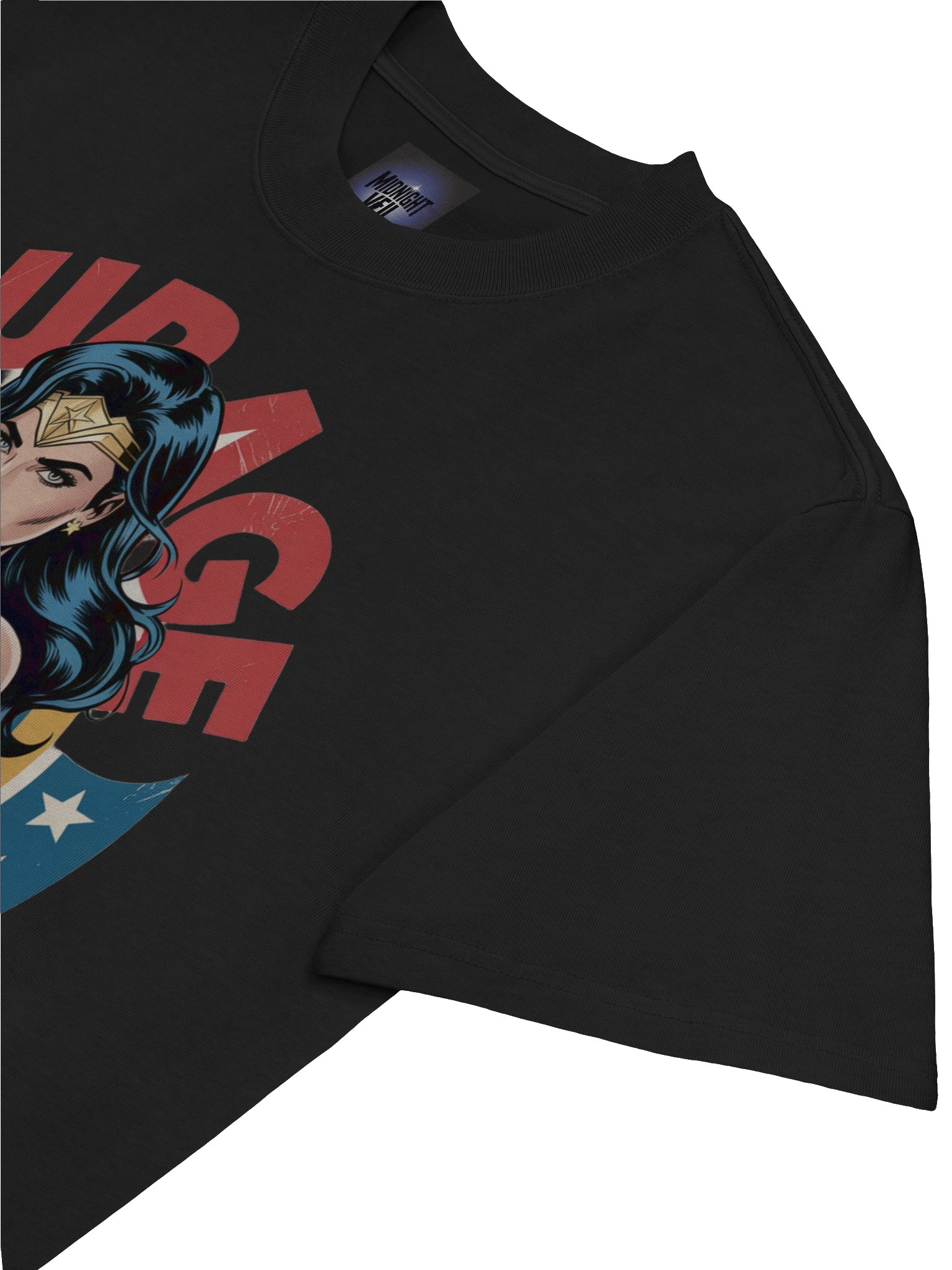Wonder Woman Courage Eclipse Oversized Faded T-Shirt product image (7)