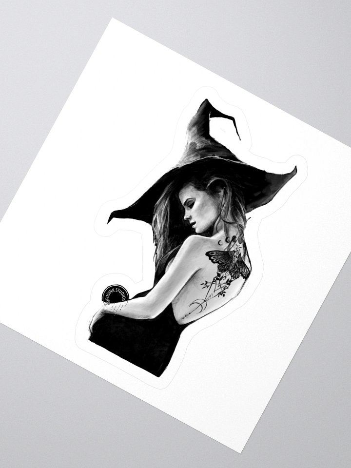 Tattood Witch Kiss Cut Sticker product image (2)