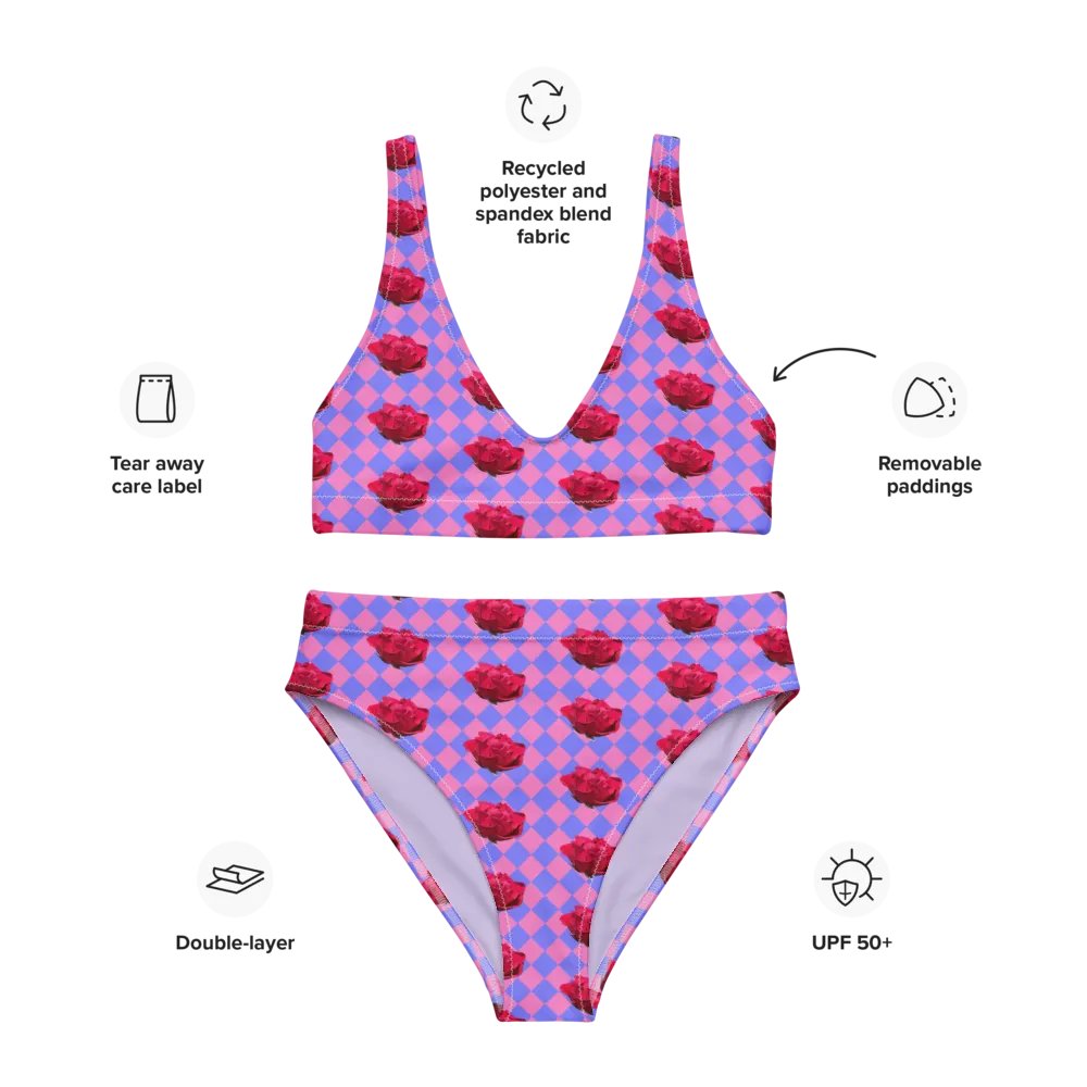 Rosy bikini {melon and periwinkle} product image (8)