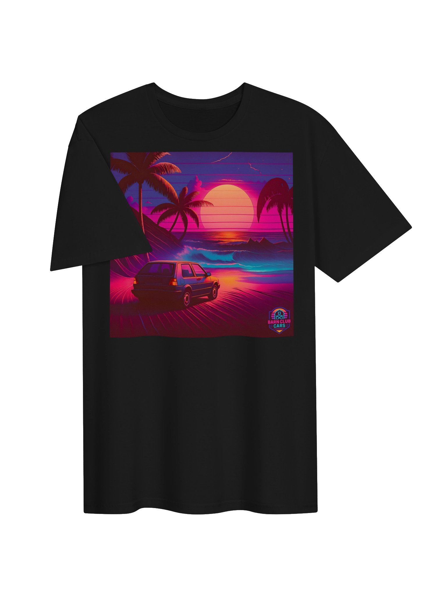Synth Wave MK2 Golf T Shirt product image (8)