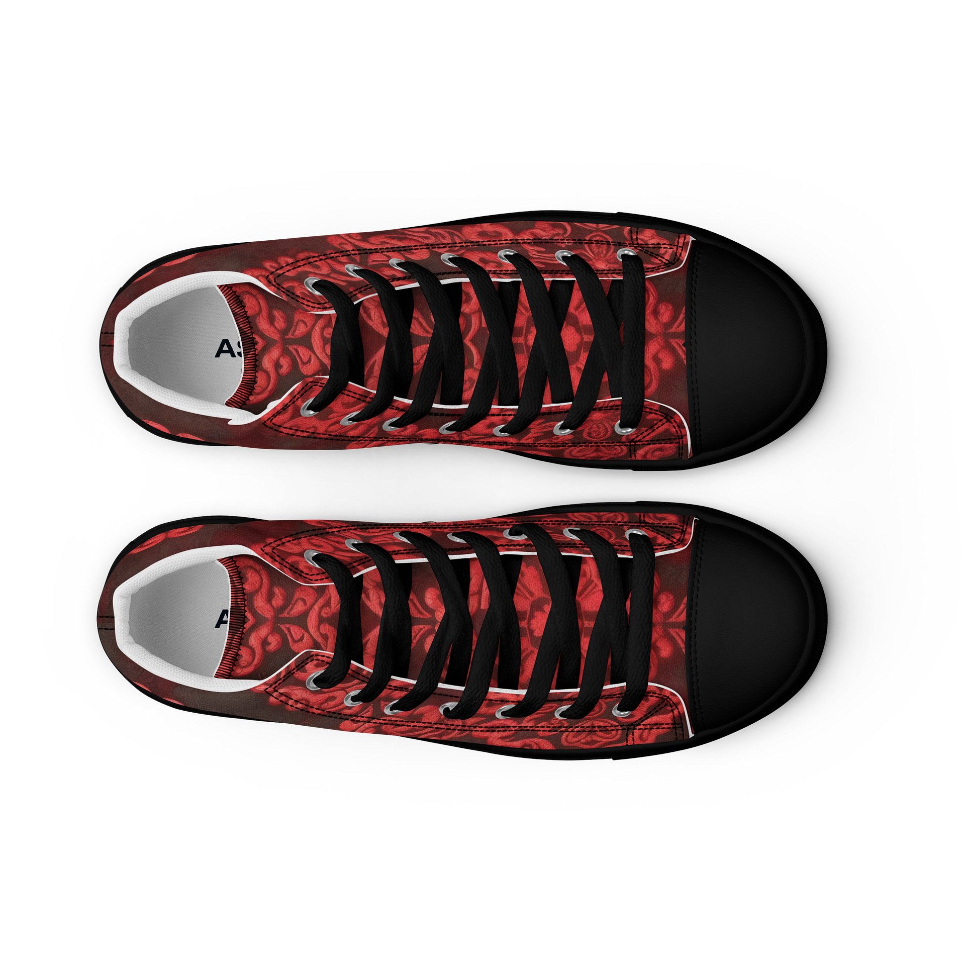 Damask Dreams High Top Canvas Shoes product image (9)