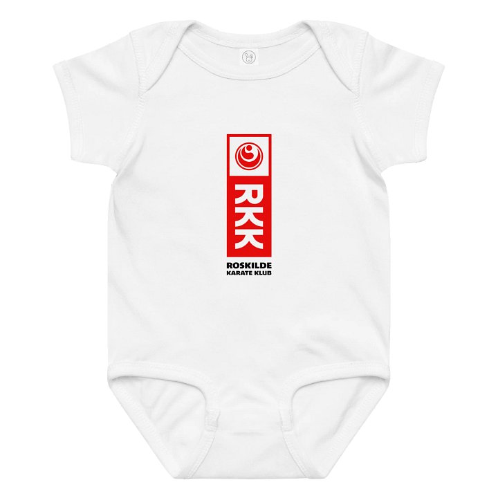 White Baby Jersey Bodysuit, 100% Cotton product image (1)