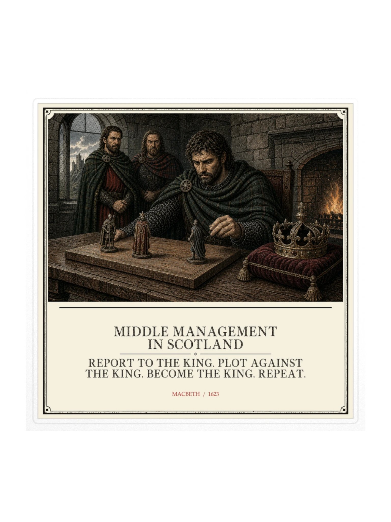 Middle Management Scotland -- Macbeth Sticker product image (1)
