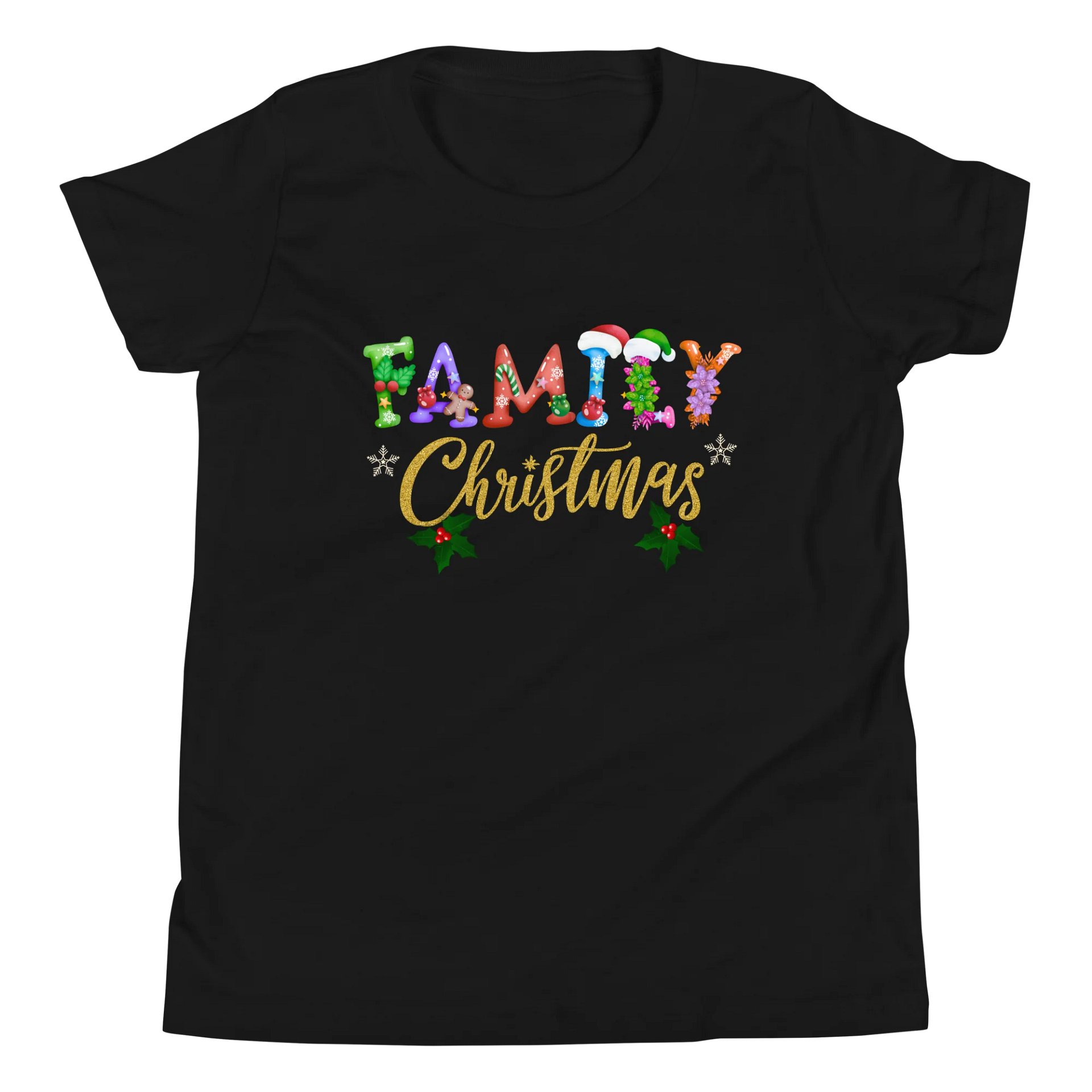 Festive Family Christmas Youth T-Shirt product image (6)