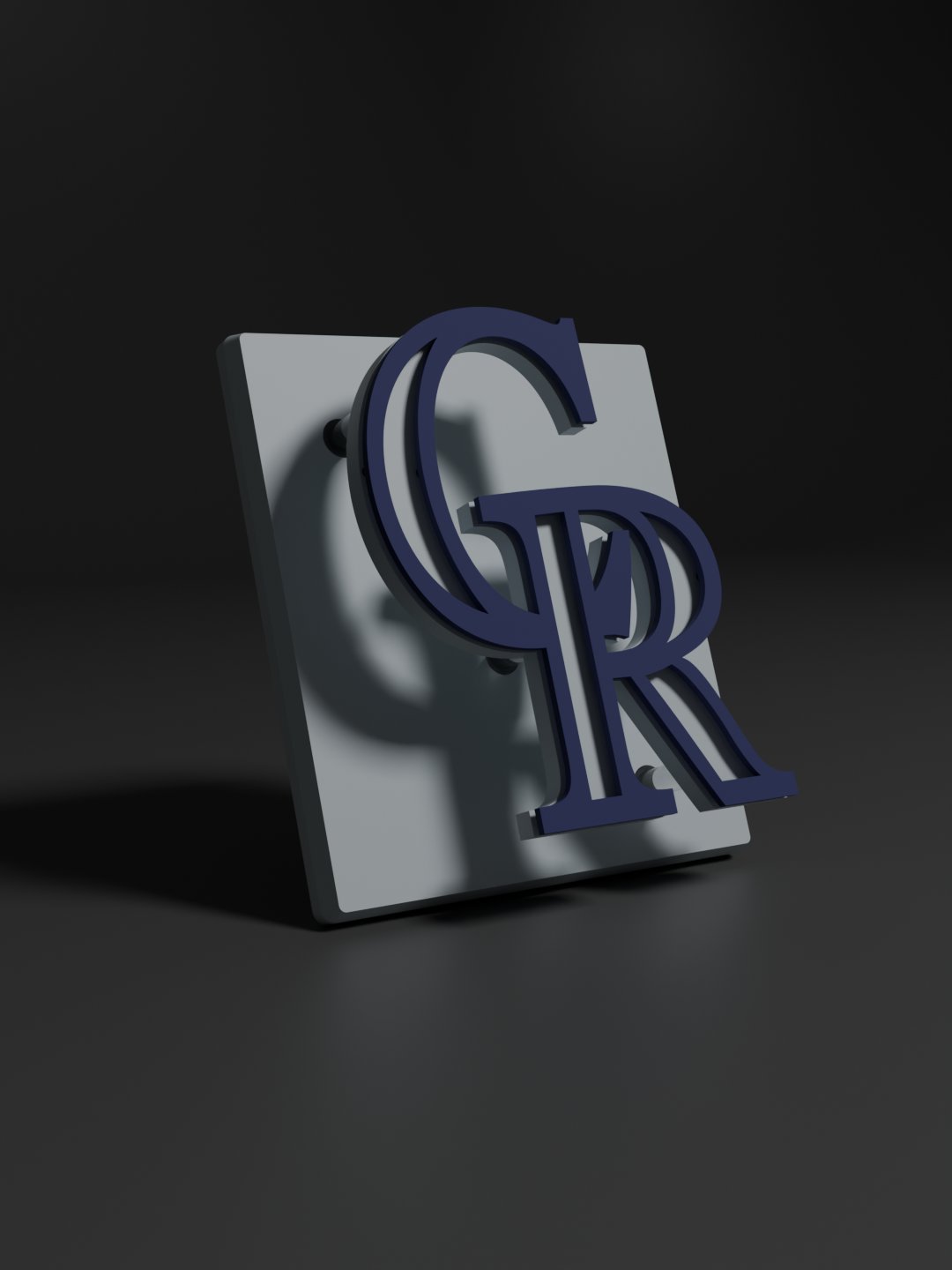 Colorado Rockies 3D Printed Floating Logo Sign (Digital File Only) product image (1)