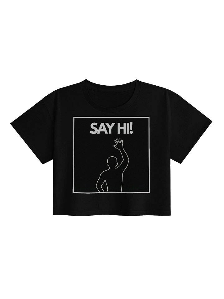 VIRAL Silhouette "Say Hi!" Crop Top | Iconic Immersive Dance Workout AS Colour Premium Women's Tee product image (6)