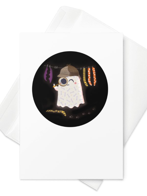 Little Sherlock Bones - Greeting Card product image (2)