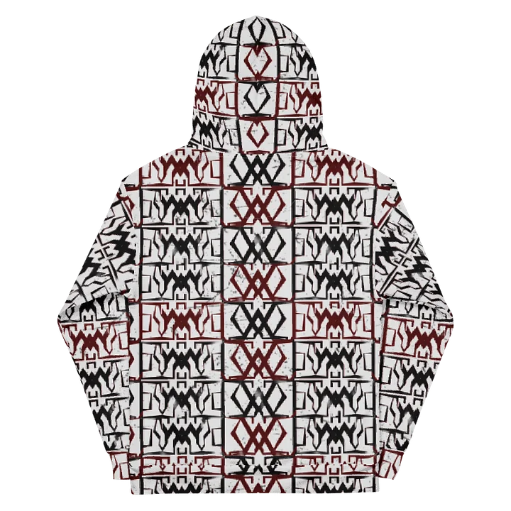 Crimson Geometry / "Woli-Vuitton: Unisex Hoodie product image (2)