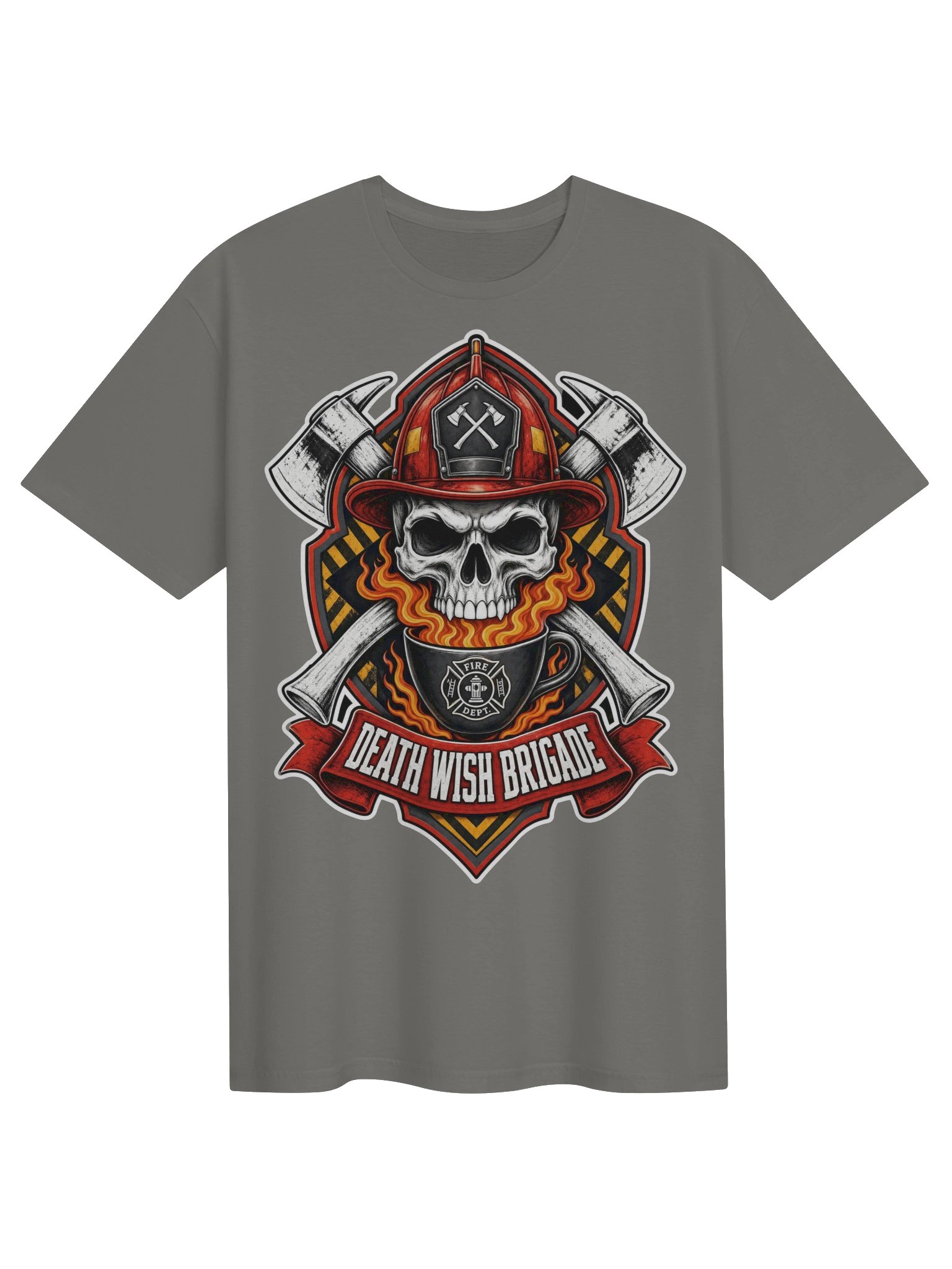 Death Wish Brigade Fire Skull Tee product image (2)
