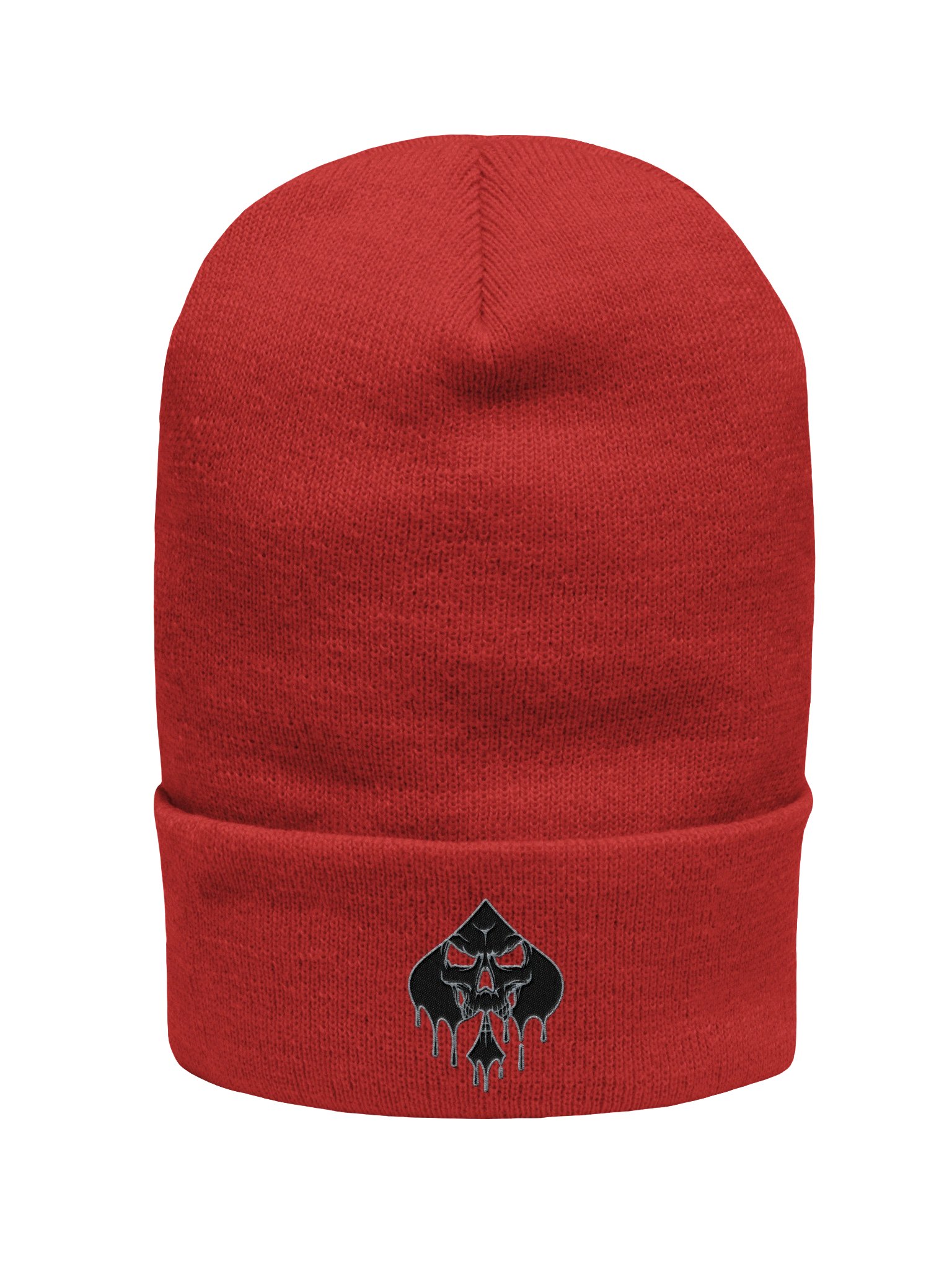 Skull Spade Embroidered Beanie product image (26)