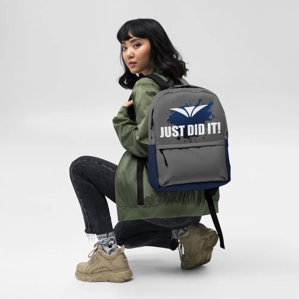 Just Did It! Gray Backpack product image (10)