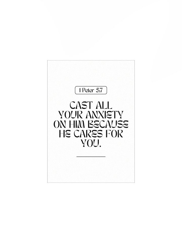 1 Peter 5:7 Enhanced Matte Paper Poster product image (4)