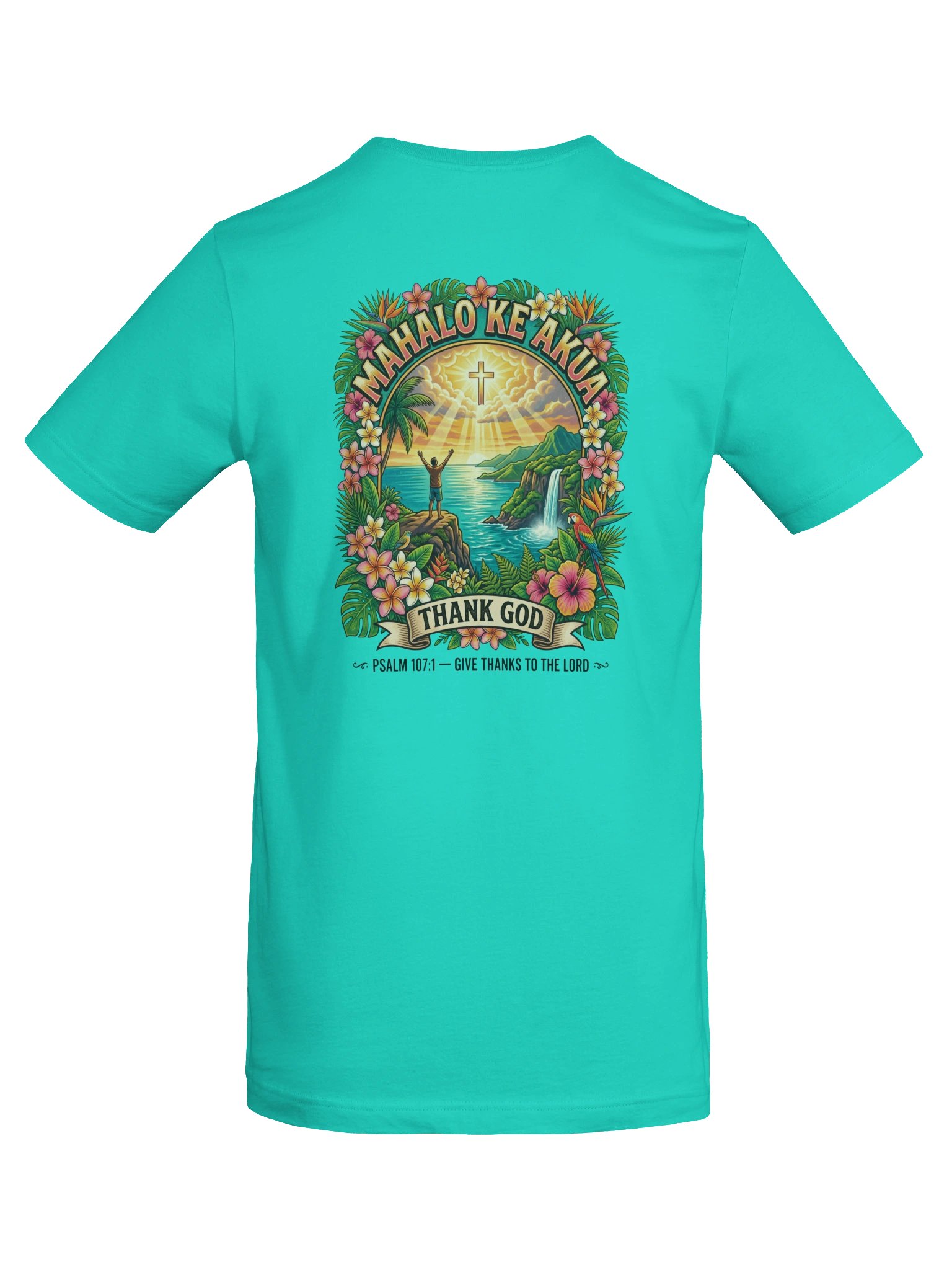 His House Unisex "Mahalo Ke Akua" T-Shirt product image (6)