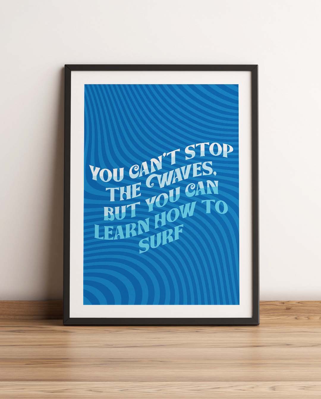 Waves Quote Affirmation Printable Wall Art Decor - Instant Download product image (1)