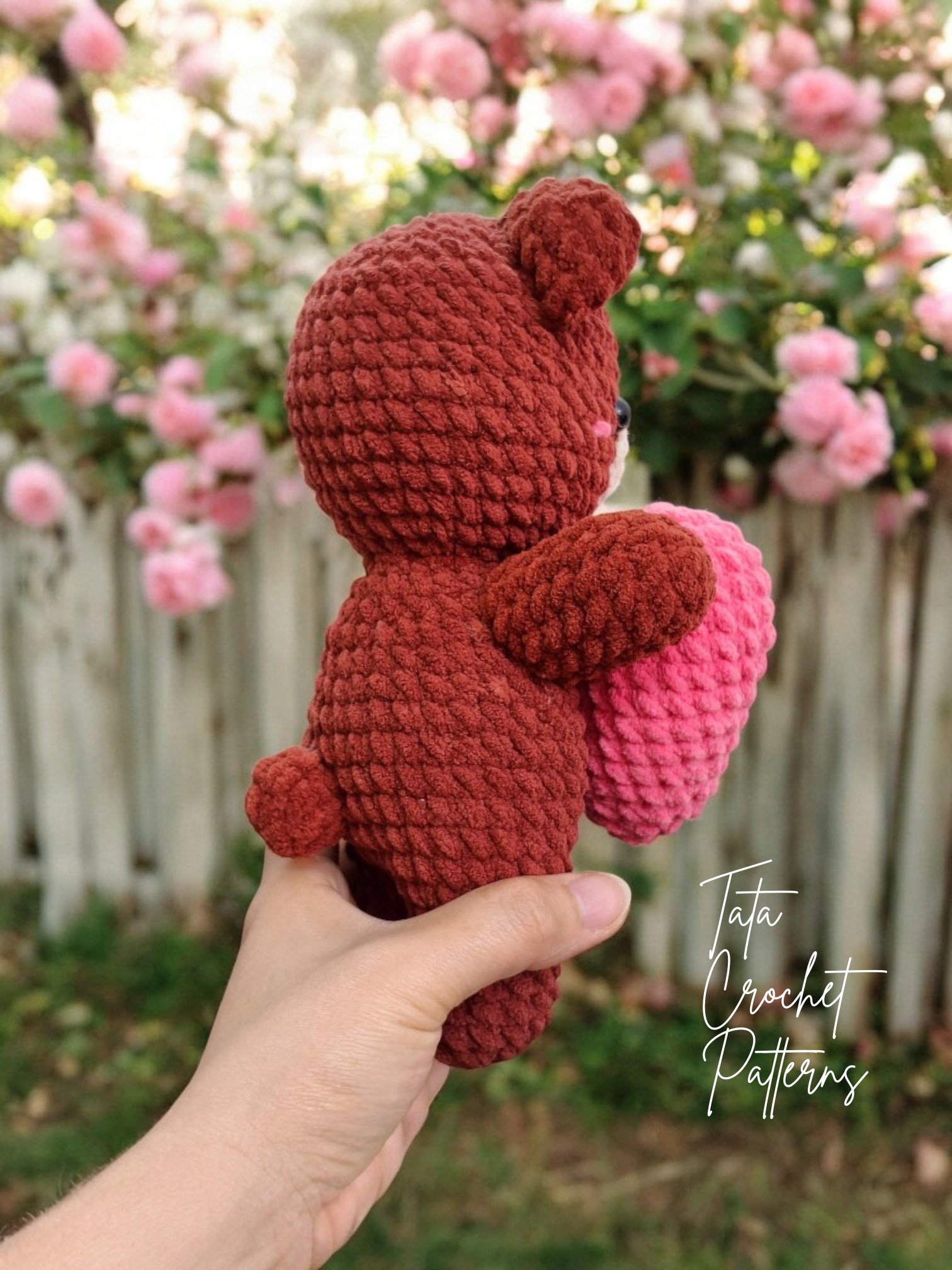 PDF Pattern -♡- Bear & Bunny Amigurumi Holding The Heart Crochet Pattern product image (5)
