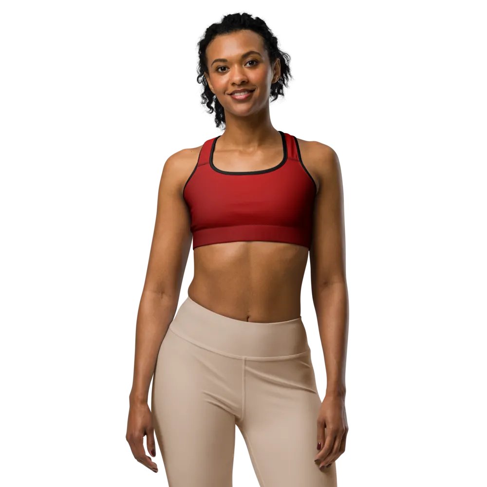 Red Gradient Power Sports Bra product image (1)